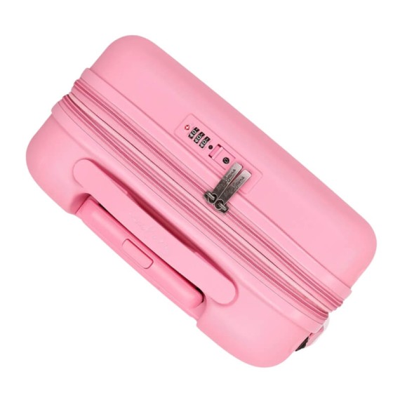 Mala de Cabine / Trolley 55cm 4R Exp. PEPE JEANS HighLight Rosa | Ref. 186.768862E