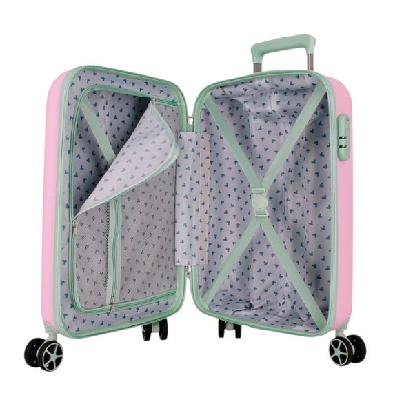 Mala de Cabine / Trolley 55cm 4R MICKEY Crazy Trip Rosa | Ref. 186.5438522 Mala de Cabine / Trolley 55cm 4R MICKEY Crazy Trip Rosa | Ref. 186.5438522