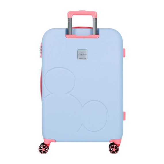 Mala de Viagem / Trolley Médio 65cm 4R MICKEY Crazy Trip Azul | Ref. 186.5439221