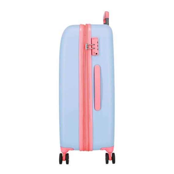 Mala de Viagem / Trolley Médio 65cm 4R MICKEY Crazy Trip Azul | Ref. 186.5439221