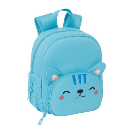 Mochila Pré-Escolar 25Cm Neopreno SAFTA “Gato” Azul | Ref. 248.622503333 Mochila Pré-Escolar 25Cm Neopreno SAFTA “Gato” Azul | Ref. 248.622503333
