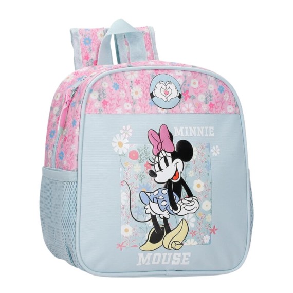 Mochila Pré-Escolar Adap. 25Cm MINNIE Happy Azul Claro | Ref. 186.49220D1 Mochila Pré-Escolar Adap. 25Cm MINNIE Happy Azul Claro | Ref. 186.49220D1