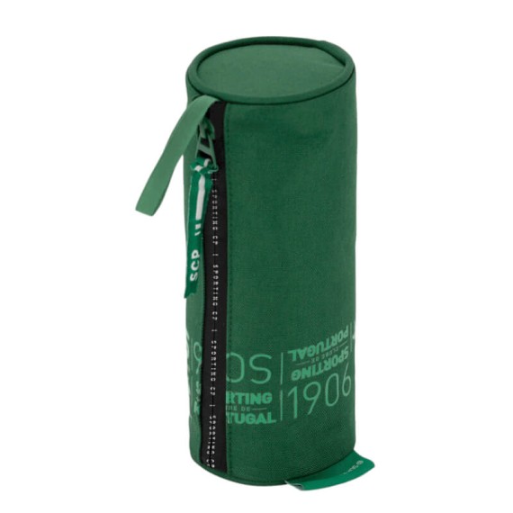 Estojo Escolar Redondo SPORTING 88020 Verde | Ref. 254.SCP88020
