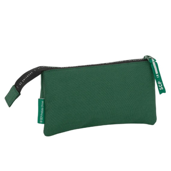Estojo Escolar Triplo SPORTING 88021 Verde | Ref. 254.SCP88021 Estojo Escolar Triplo SPORTING 88021 Verde | Ref. 254.SCP88021