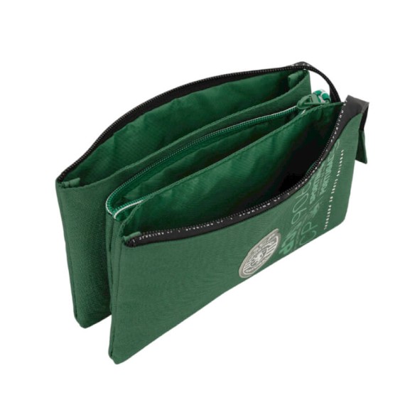 Estojo Escolar Triplo SPORTING 88021 Verde | Ref. 254.SCP88021 Estojo Escolar Triplo SPORTING 88021 Verde | Ref. 254.SCP88021