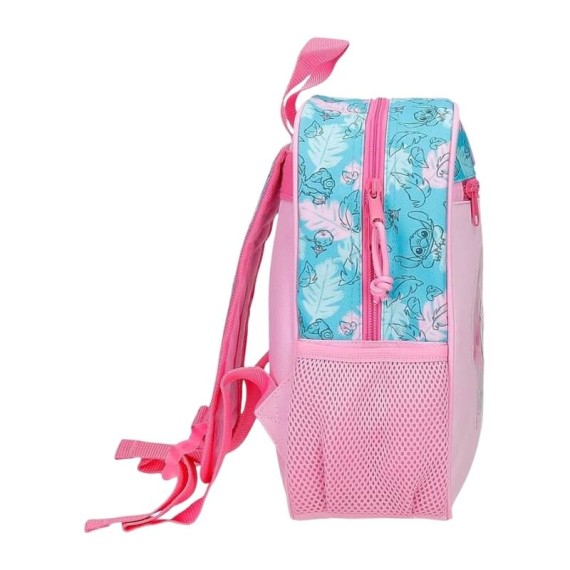 Mochila Pré-Escolar 28Cm STITCH Heart Rosa | Ref. 186.4982142