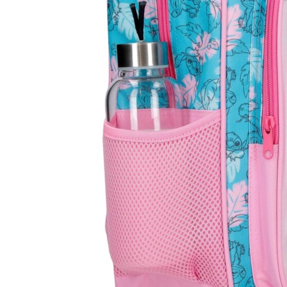 Mochila Pré-Escolar 28Cm STITCH Heart Rosa | Ref. 186.4982142