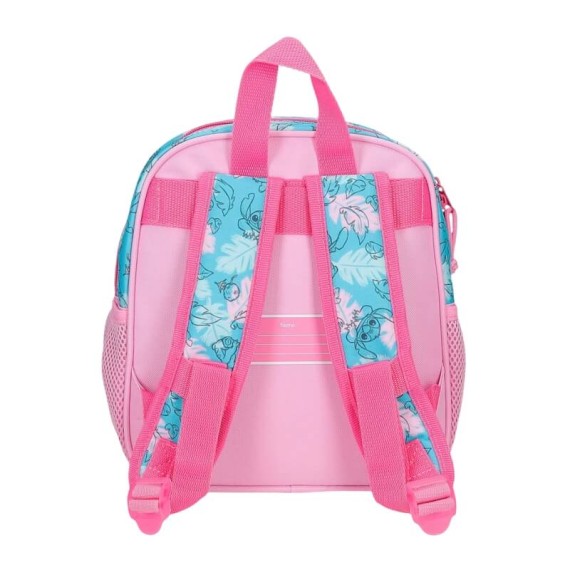 Mochila Pré-Escolar Adap. 25Cm STITCH Heart Rosa | Ref. 186.49820D2
