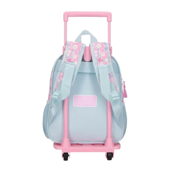 Mochila Pré-Escolar Adap. 28Cm c/ Carro MINNIE Happy Azul Claro | Ref. 186.49221T2