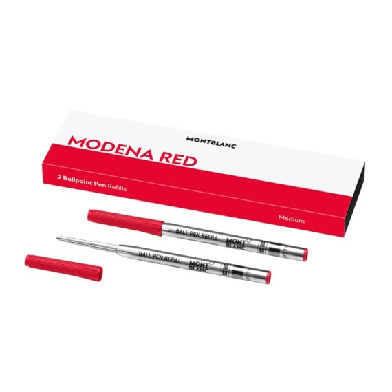Pack 2 Recargas BallPoint (M) MONTBLANC Modena Red | Ref. 238.128216
