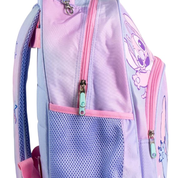 Mochila Escolar 42cm STITCH Lilás | Ref. 299.2100005751