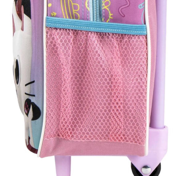 Mochila Infantil 31cm c/ Rodas GABBY’S 3D Rosa/Turquesa | Ref. 299.2100006186 Mochila Infantil 31cm c/ Rodas GABBY’S 3D Rosa/Turquesa | Ref. 299.2100006186