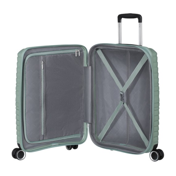 AMERICAN TOURISTER Mala de Cabine 55cm 4R Exp. Flytwist Verde Botânico | Ref. 92.155265-1128