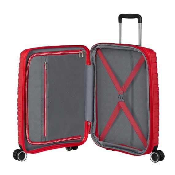AMERICAN TOURISTER Mala de Cabine 55cm 4R Exp. Flytwist Vermelha | Ref. 92.155265-4695