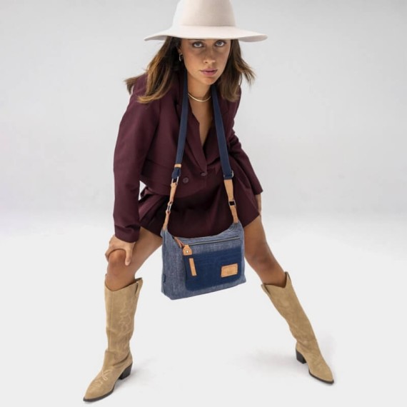 Bolsa de Ombro LOIS Abilene Azul Denim | Ref. 237.32383004 Bolsa de Ombro LOIS Abilene Azul Denim | Ref. 237.32383004