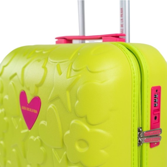 Trolley de Cabine 55cm 4R AGATHA RUIZ DE LA PRADO Iconic Verde Pistacho | Ref. 237.13505002