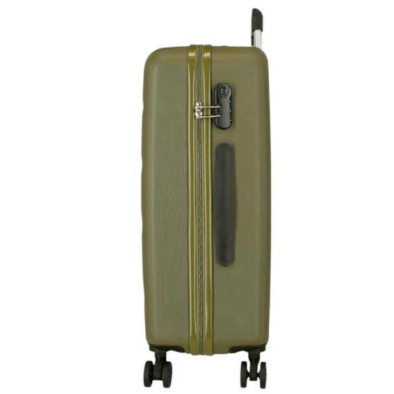 Mala de Viagem / Trolley Grande 75cm 4R ROLL ROAD Flex Caqui | Ref. 186.584946HC