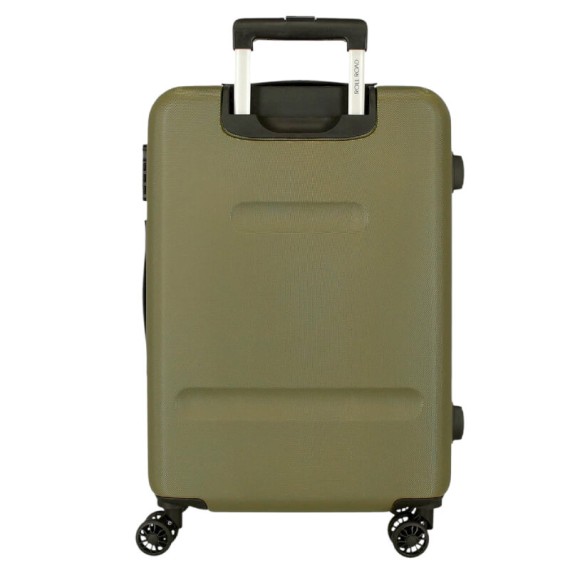 Mala de Viagem / Trolley Grande 75cm 4R ROLL ROAD Flex Caqui | Ref. 186.584946HC