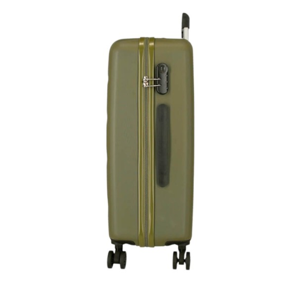 Mala de Viagem / Trolley Médio 65cm 4R ROLL ROAD Flex Caqui | Ref. 186.584946HB