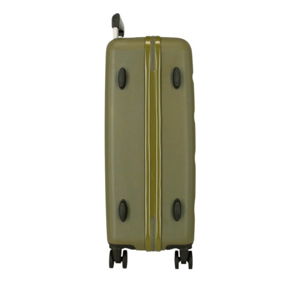 Mala de Viagem / Trolley Médio 65cm 4R ROLL ROAD Flex Caqui | Ref. 186.584946HB