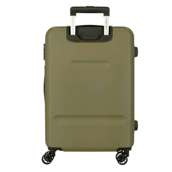 Mala de Viagem / Trolley Médio 65cm 4R ROLL ROAD Flex Caqui | Ref. 186.584946HB