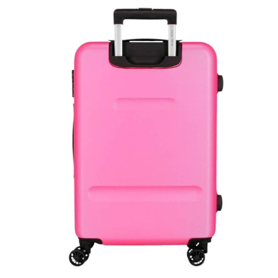Mala de Viagem / Trolley Médio 65cm 4R ROLL ROAD Flex Rosa | Ref. 186.584946GB