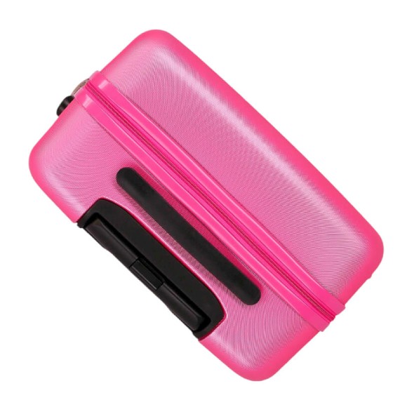 Mala de Viagem / Trolley Médio 65cm 4R ROLL ROAD Flex Rosa | Ref. 186.584946GB