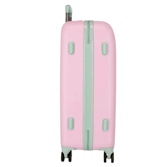 Mala Viagem / Trolley Médio 65cm 4R STITCH Traveling With Stitch Malva | Ref. 186.5449221