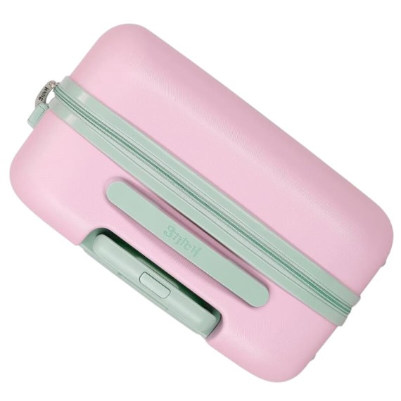 Mala Viagem / Trolley Médio 65cm 4R STITCH Traveling With Stitch Malva | Ref. 186.5449221