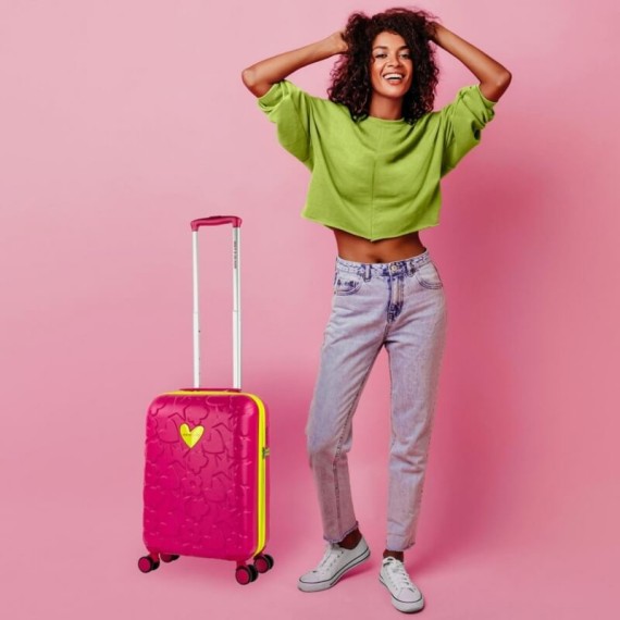 Trolley de Cabine 55cm 4R AGATHA RUIZ DE LA PRADO Iconic Fucshia | Ref. 237.13505001