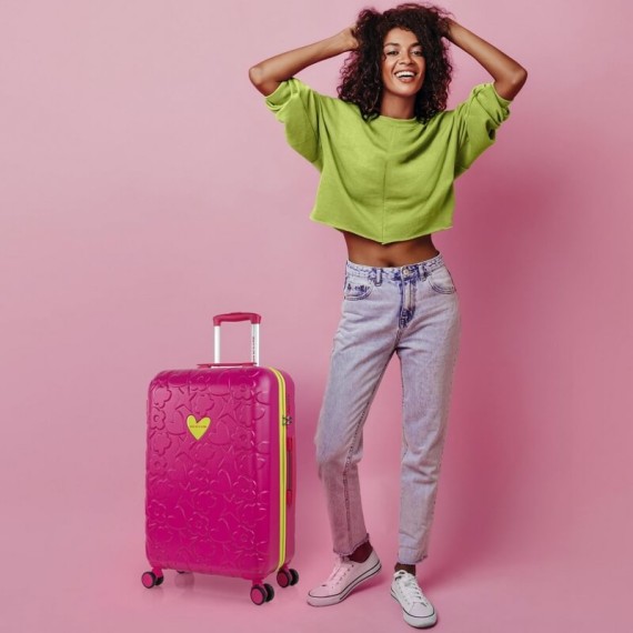 Trolley Médio 67cm 4R AGATHA RUIZ DE LA PRADO Iconic Fucshia | Ref. 237.13506001