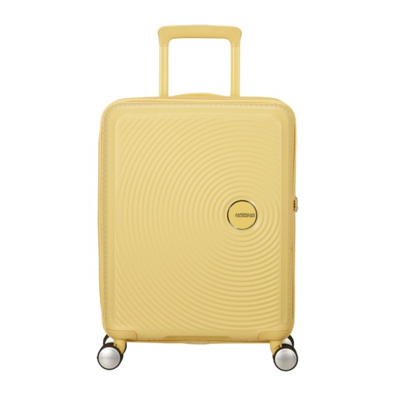 AMERICAN TOURISTER Mala de Cabine 55cm 4R Exp. Soundbox Amarelo Pastel | Ref. 92.88472-1661
