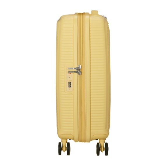 AMERICAN TOURISTER Mala de Cabine 55cm 4R Exp. Soundbox Amarelo Pastel | Ref. 92.88472-1661