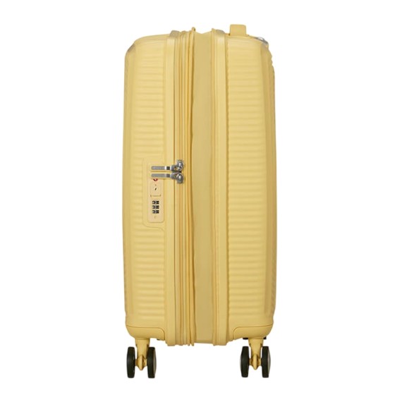 AMERICAN TOURISTER Mala de Cabine 55cm 4R Exp. Soundbox Amarelo Pastel | Ref. 92.88472-1661