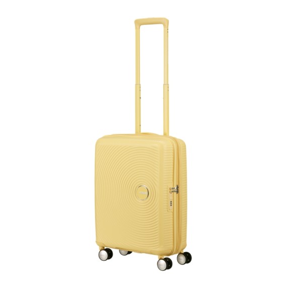 AMERICAN TOURISTER Mala de Cabine 55cm 4R Exp. Soundbox Amarelo Pastel | Ref. 92.88472-1661