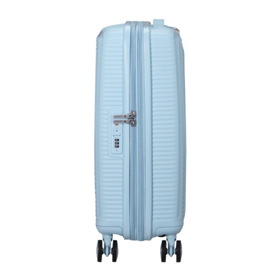 AMERICAN TOURISTER Mala de Cabine 55cm 4R Exp. Soundbox Azul Pastel | Ref. 92.88472-8365
