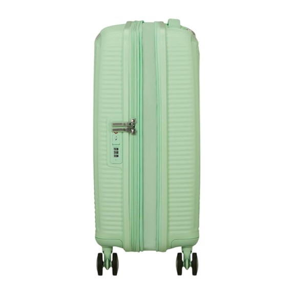 AMERICAN TOURISTER Mala de Cabine 55cm 4R Exp. Soundbox Verde Pastel | Ref. 92.88472-1658 AMERICAN TOURISTER Mala de Cabine 55cm 4R Exp. Soundbox Verde Pastel | Ref. 92.88472-1658