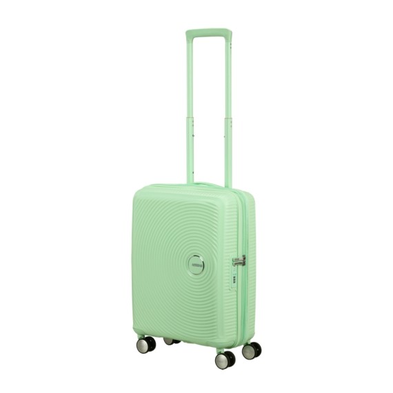 AMERICAN TOURISTER Mala de Cabine 55cm 4R Exp. Soundbox Verde Pastel | Ref. 92.88472-1658 AMERICAN TOURISTER Mala de Cabine 55cm 4R Exp. Soundbox Verde Pastel | Ref. 92.88472-1658