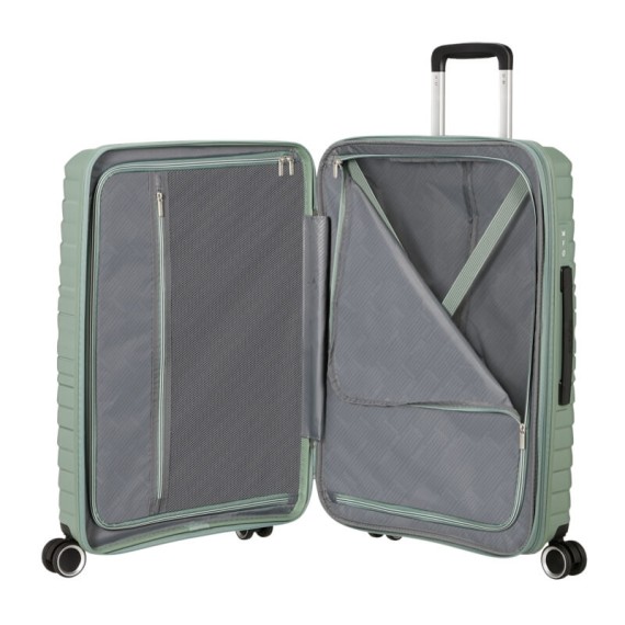 AMERICAN TOURISTER Mala Viagem Média 67cm 4R Exp. Flytwist Verde | Ref. 92.155266-1128