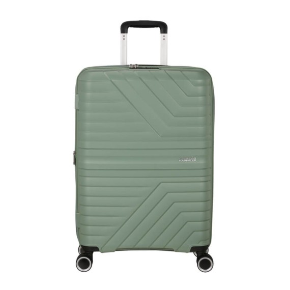 AMERICAN TOURISTER Mala Viagem Média 67cm 4R Exp. Flytwist Verde | Ref. 92.155266-1128