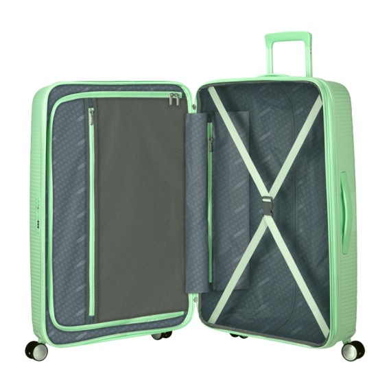 AMERICAN TOURISTER Mala Grande 77cm 4R Exp. Soundbox Verde Pastel | Ref. 92.88474-1658