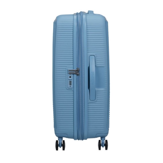 AMERICAN TOURISTER Mala Média 67cm 4R Exp. Soundbox Azul Mar | Ref. 92.88473-A255