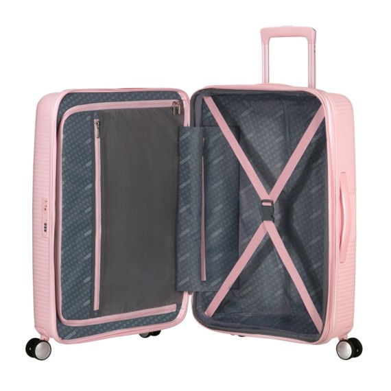 AMERICAN TOURISTER Mala Média 67cm 4R Exp. Soundbox Rosa Pastel | Ref. 92.88473-8959