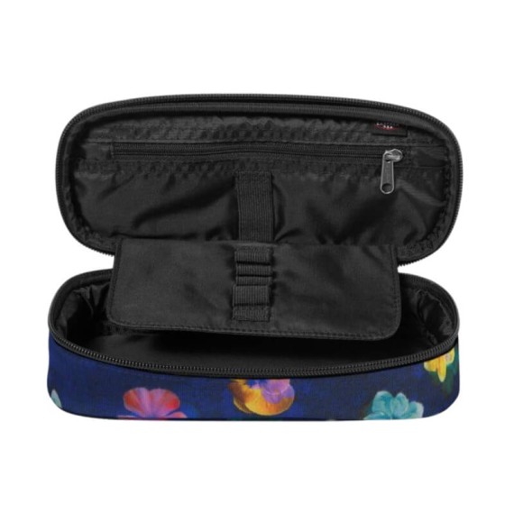 Estojo Escolar EASTPAK Oval Single Flower Blur Navy | Ref. 267.357172O4