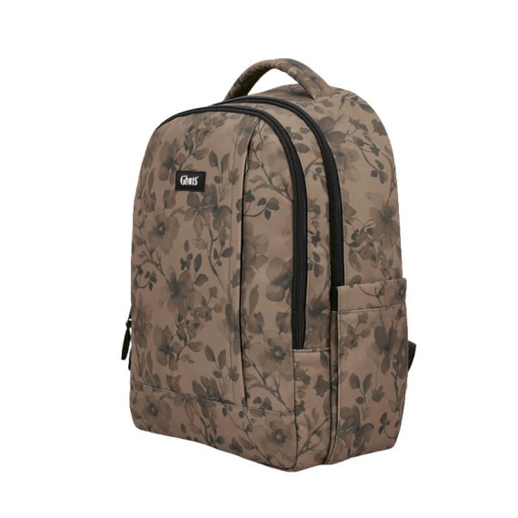 GHUTS Mochila PC de Viagem GV228 L14 Floral Taupe 2282514 | Ref. 294.2522814