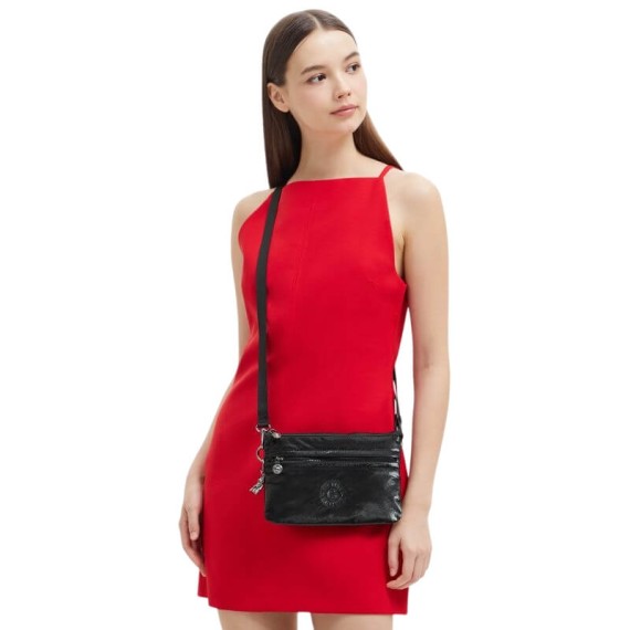 Bolsa de Tiracolo KIPLING Riri Zip Jet Black Glam | Ref. 187.40KI60253RC Bolsa de Tiracolo KIPLING Riri Zip Jet Black Glam | Ref. 187.40KI60253RC