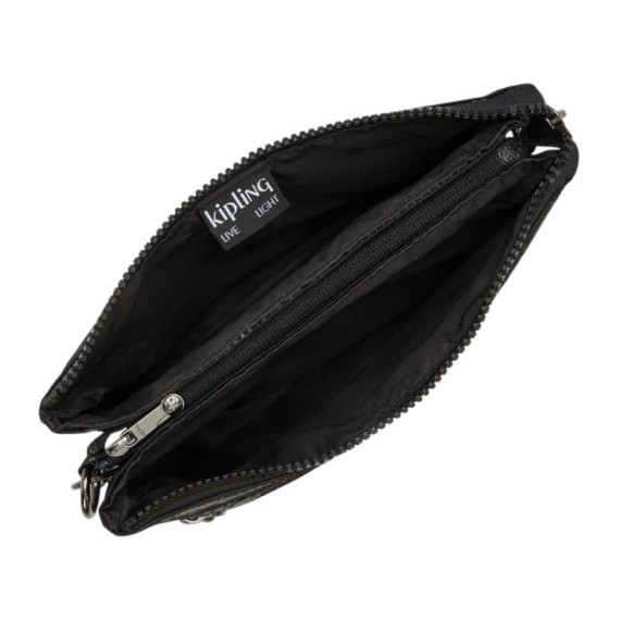 Bolsa de Tiracolo KIPLING Riri Zip Jet Black Glam | Ref. 187.40KI60253RC Bolsa de Tiracolo KIPLING Riri Zip Jet Black Glam | Ref. 187.40KI60253RC