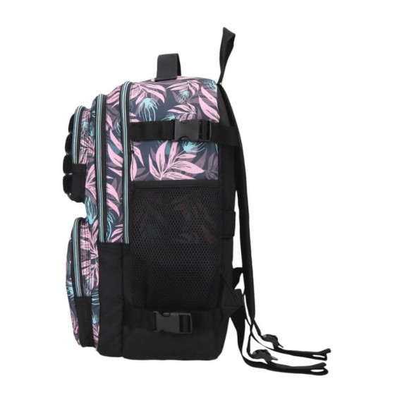 Mochila Escolar/Cabine 40x28x20 cm Vueling/Wizz ENSO Fleur Folhas | Ref. 186.9872624