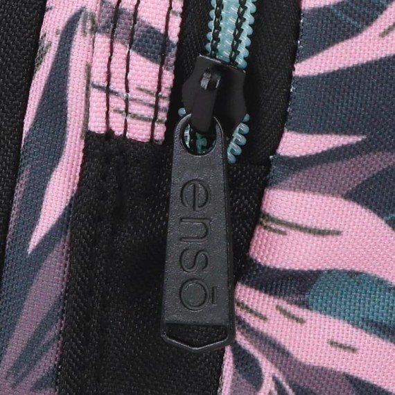 Mochila Escolar/Cabine 40x28x20 cm Vueling/Wizz ENSO Fleur Folhas | Ref. 186.9872624