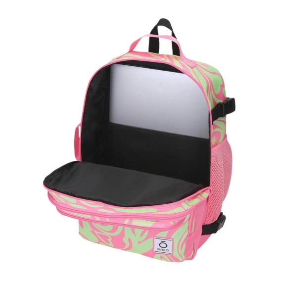 Mochila Escolar/Cabine 40x28x20 cm Vueling/Wizz ENSO Fleur Psychedelic | Ref. 186.9872623